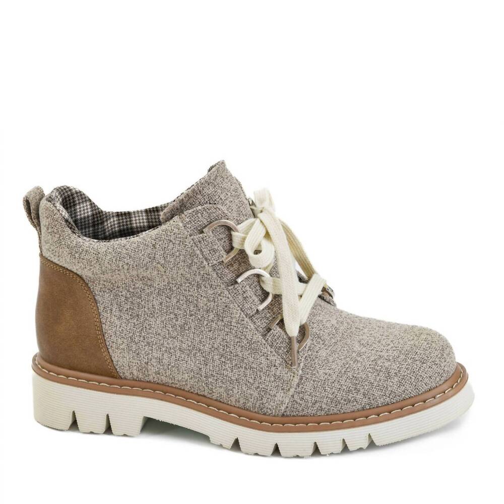 NEW CORKYS FOOTWEAR women's campfire lace up ankle boot in sand